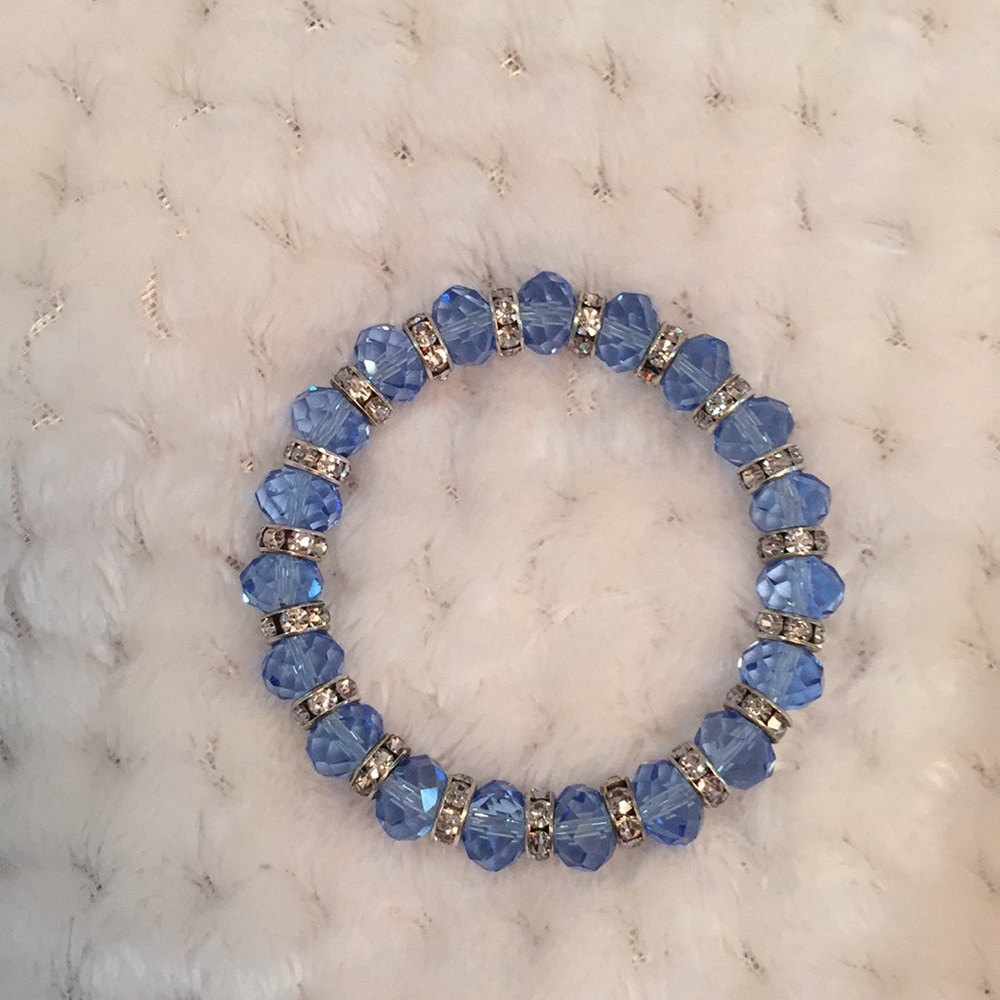 Blue crystal bracelet
